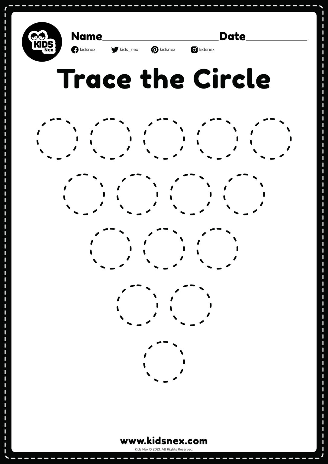 Tracing Lines Circles Writing | Tracing Worksheets 397