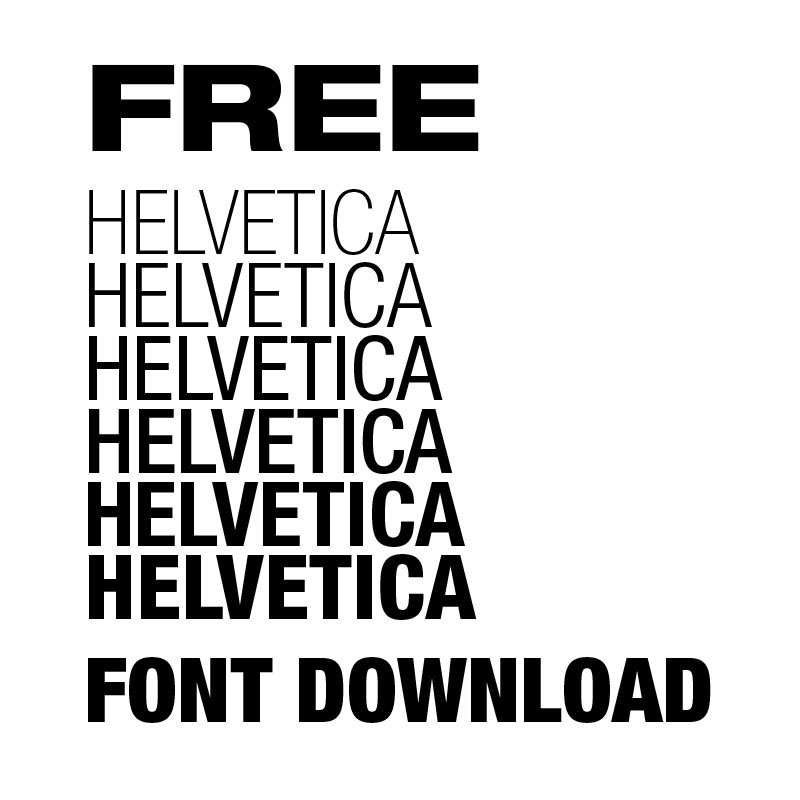 helvetica neue free download illustrator