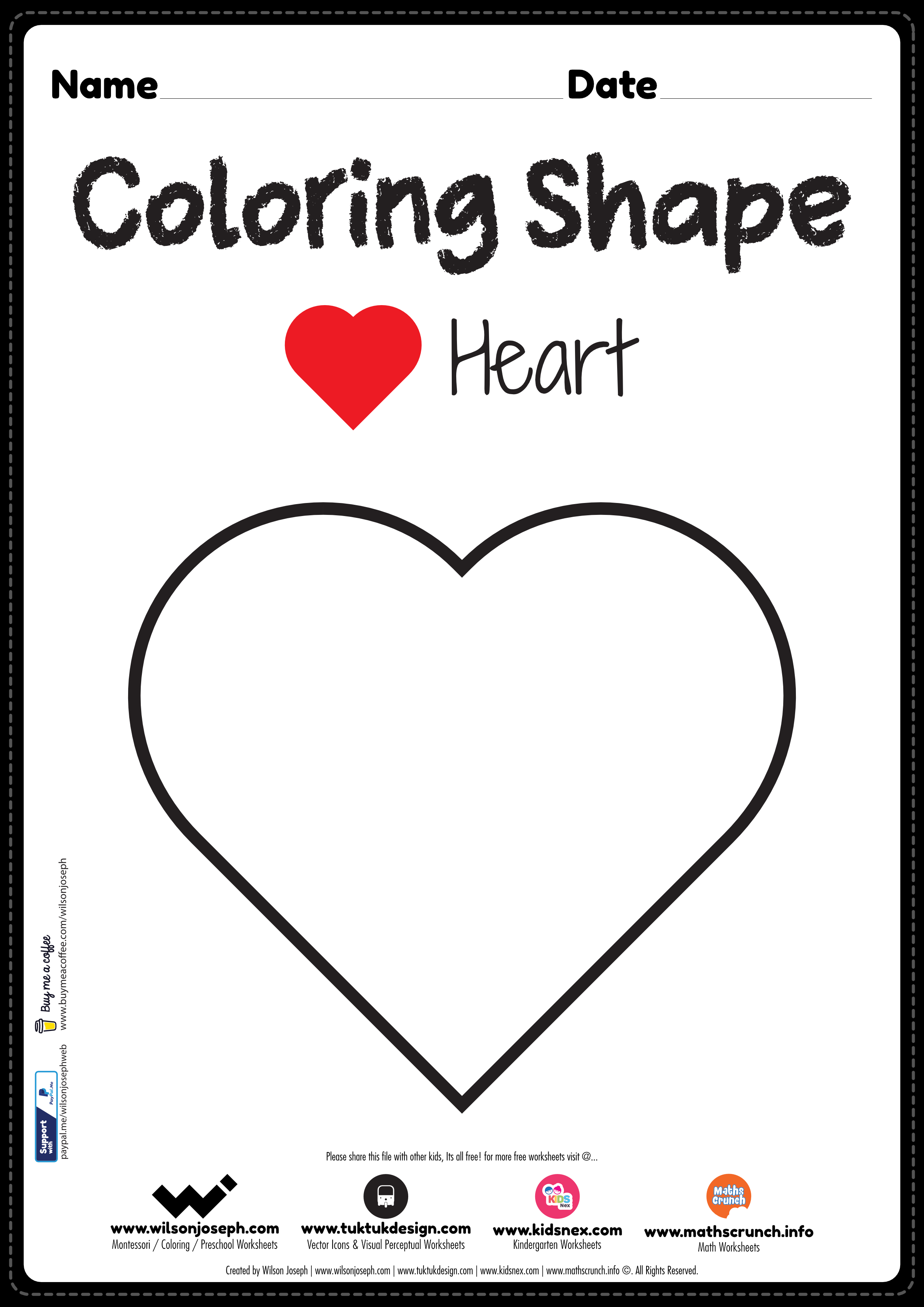 printable heart coloring pages