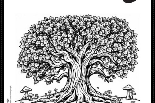 Free Printable Tree Coloring Page